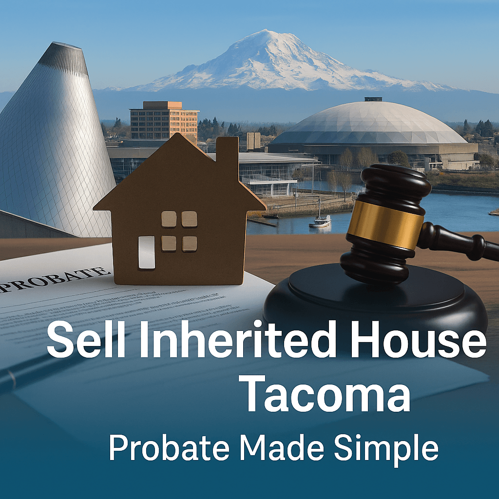 Tacoma landmarks with probate and inheritance theme for selling inherited houses in Tacoma.