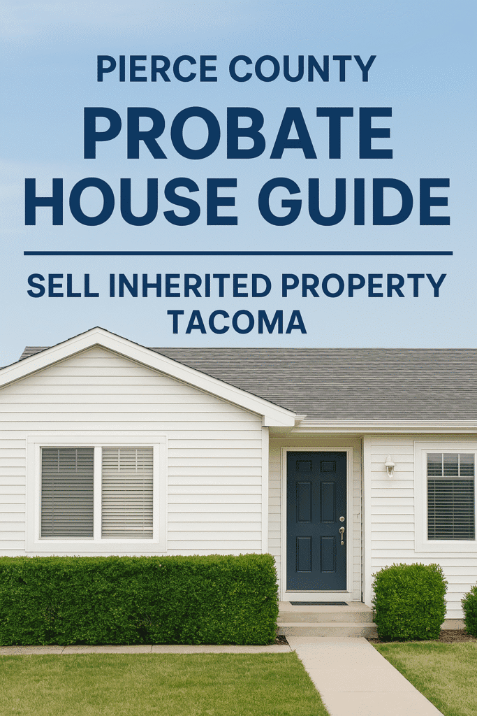 Pierce County probate house guide – sell inherited property Tacoma