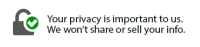 Icon representing privacy assurance for THINK3RE, emphasizing the commitment to not share or sell personal information.